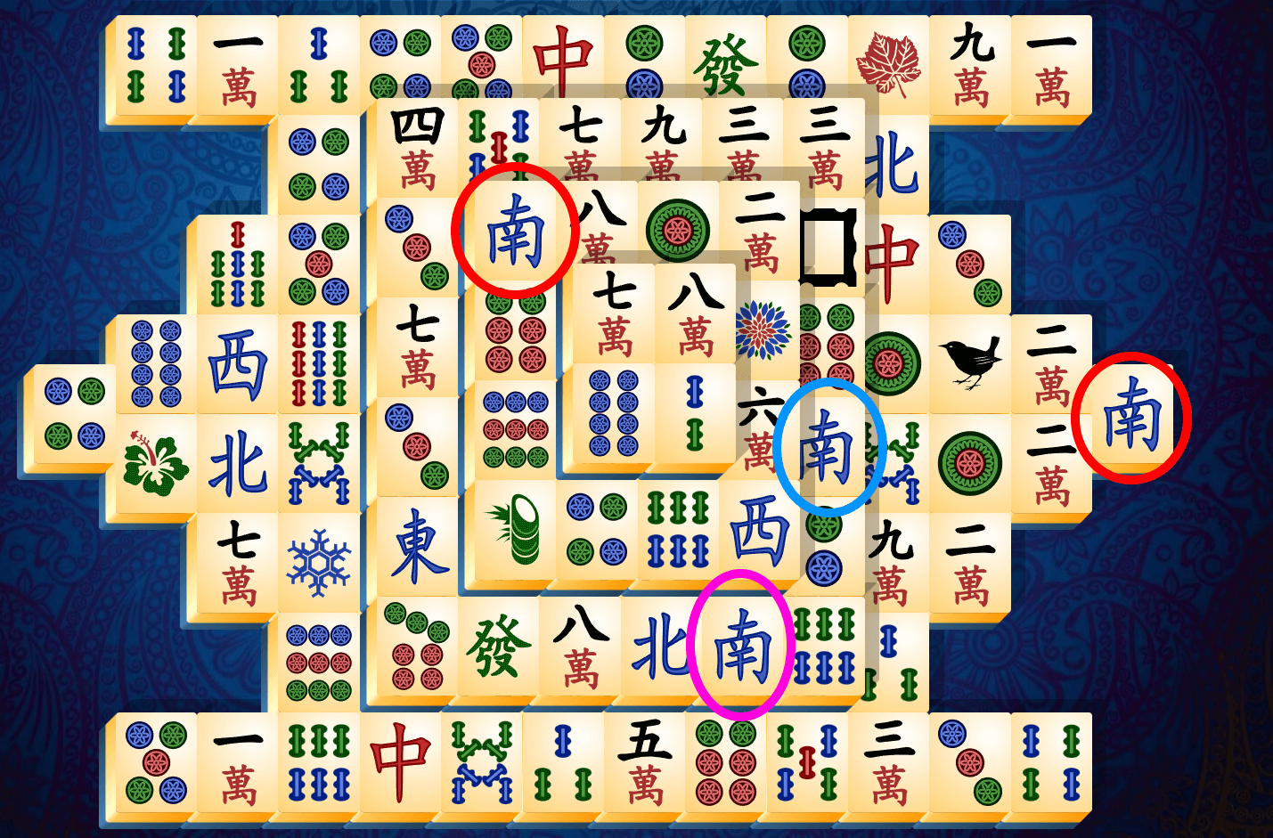 Návod k Mahjong Solitaire, krok 2