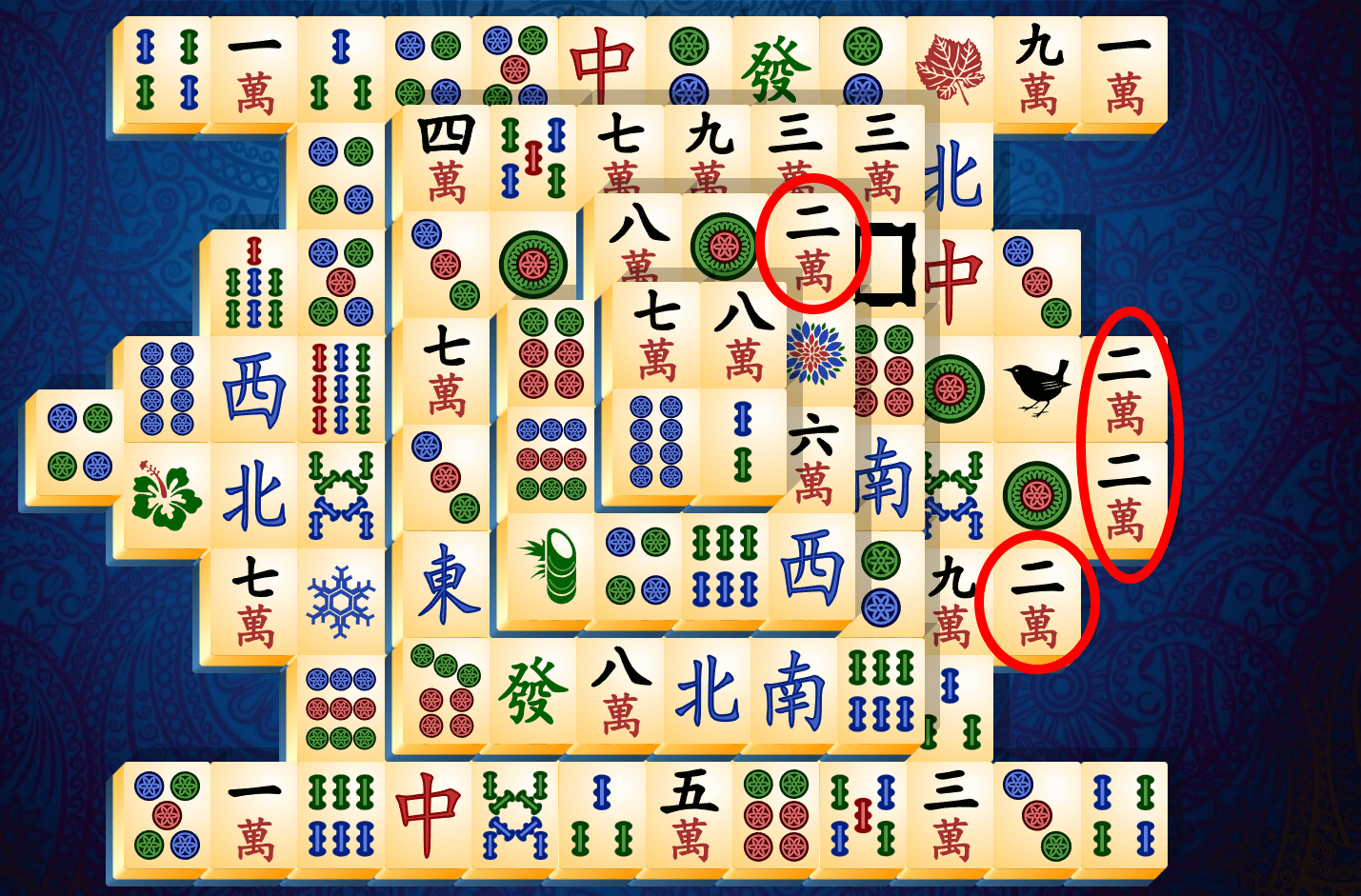 Návod k Mahjong Solitaire, krok 3